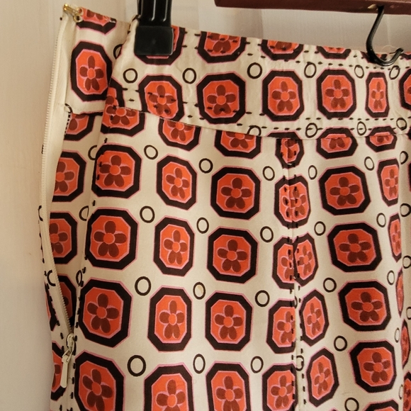 Tory Burch skirt Orange color size 6 - Picture 3 of 11